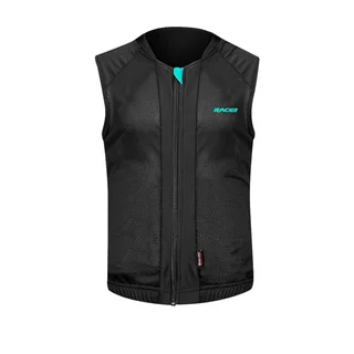 Clothes for Motorcyclists Racer Turtle Vest 2 černá-tyrkysová
