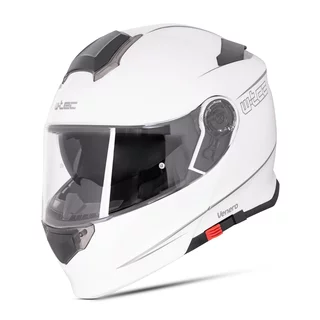 Flip-Up Motorcycle Helmet W-TEC Venero - Glossy Black-Neon Yellow