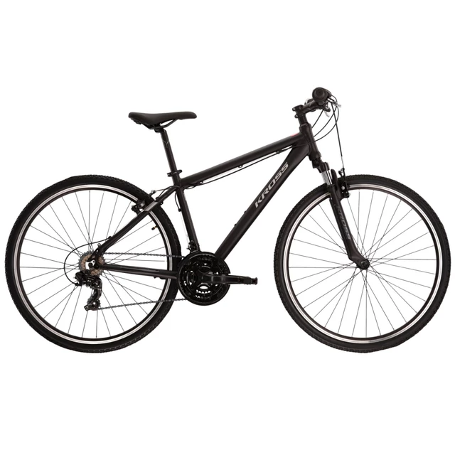 Pánsky crossový bicykel Kross Evado 1.0 28" Gen 004 - čierna/grafitová