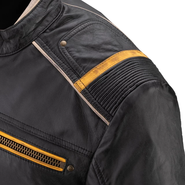 Men’s Leather Motorcycle Jacket W-TEC Traction