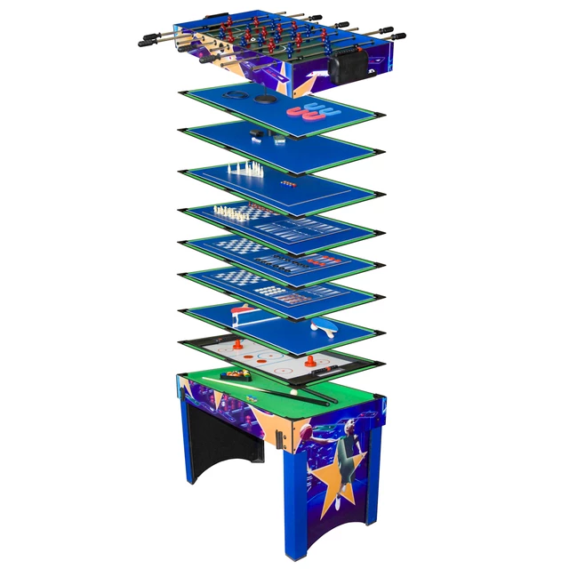 WORKER Supertable 12 in 1 Spieltisch