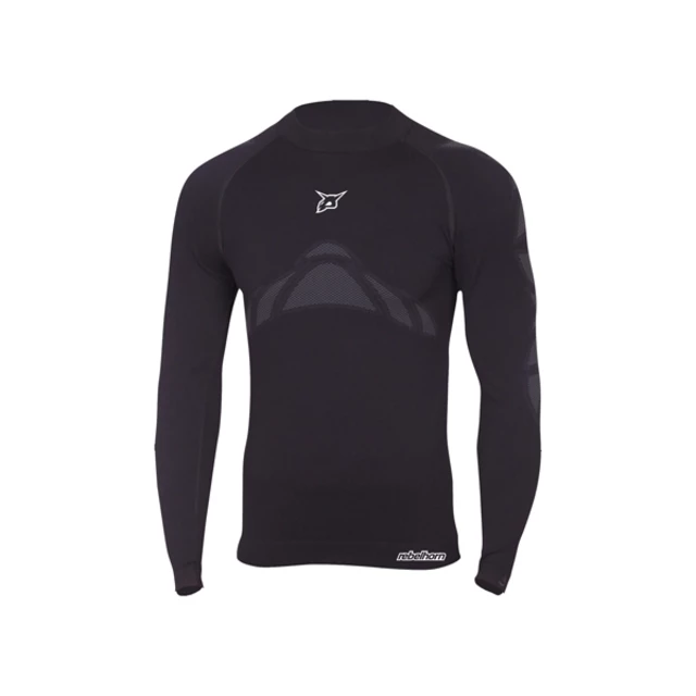 Moto thermo tričko Rebelhorn Active Jersey - čierna - čierna
