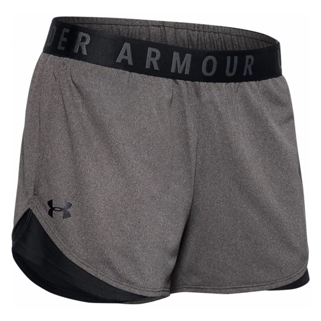 Női rövidnadrág Under Armour Play Up Short 3.0 - Fekete-Magenta - szürke