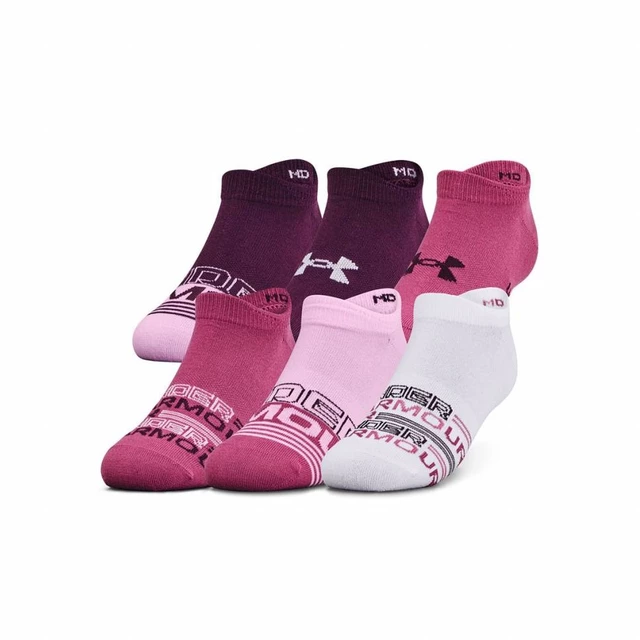 Women’s No-Show Socks Under Armour Essential – 6-Pack - Pink Quartz - Pink Quartz