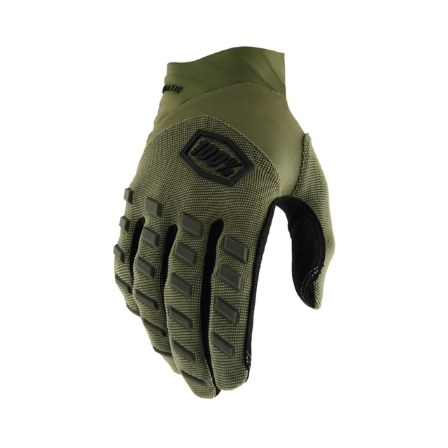 Motocross Gloves 100% Airmatic Army Green - Army Green