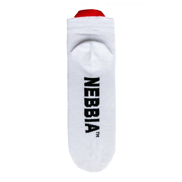 Kotníkové ponožky Nebbia "SMASH IT" 102 - White
