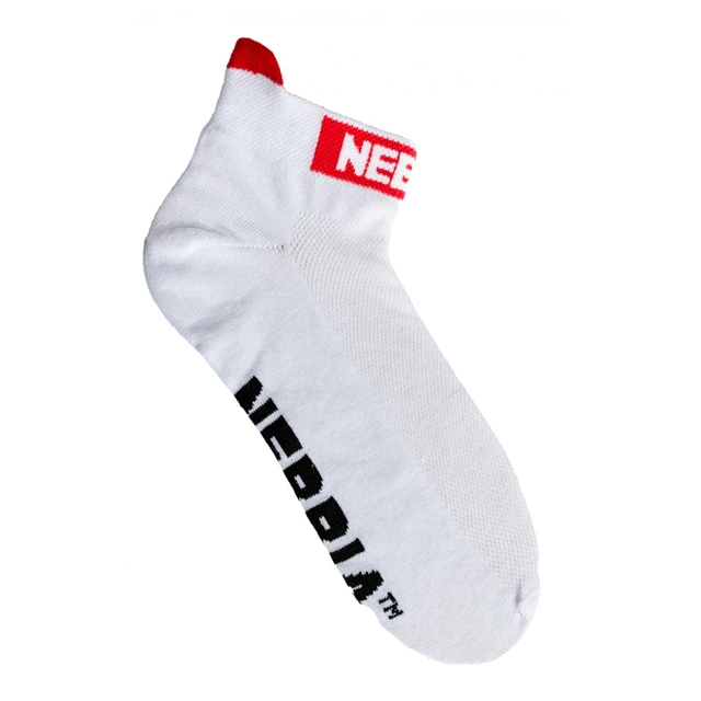Kotníkové ponožky Nebbia "SMASH IT" 102 - White