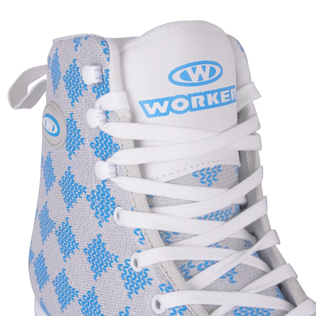 Women Ice Skates WORKER Blau