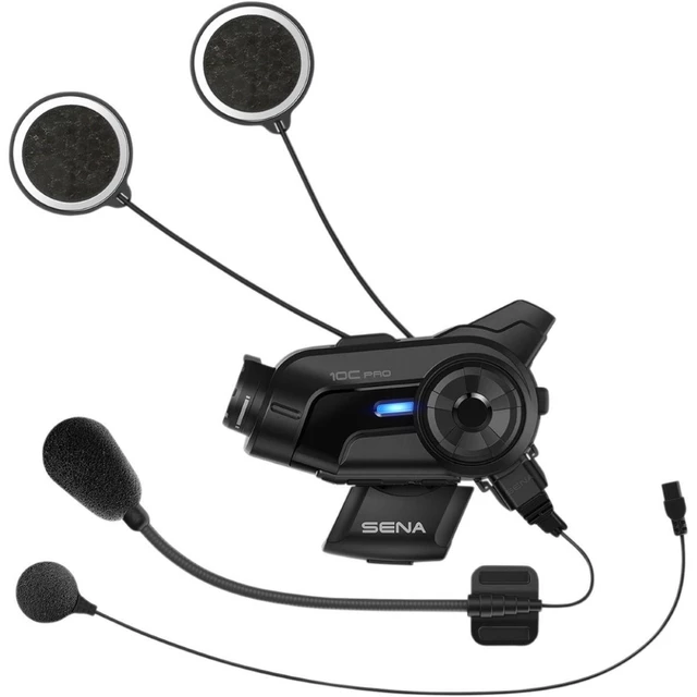 Bluetooth headset beépített kamerával SENA 10C PRO  (1,6 km hatótávolság)