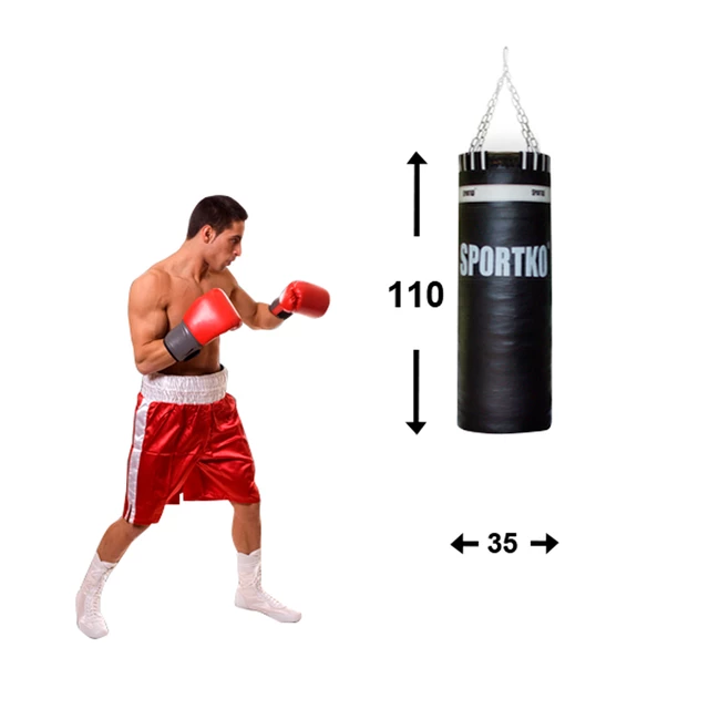 Leather Punching Bag SportKO Olympic 35x110cm