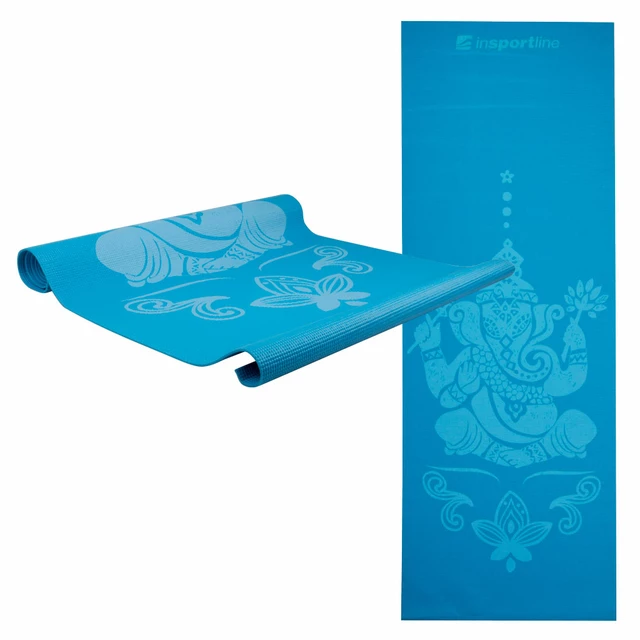 Jóga szőnyeg inSPORTline Spirit - lila - kék