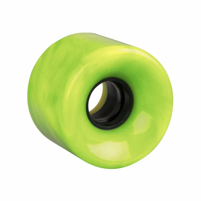 Műanyag gördeszka kerék 60*45 mm - zöld - sárga