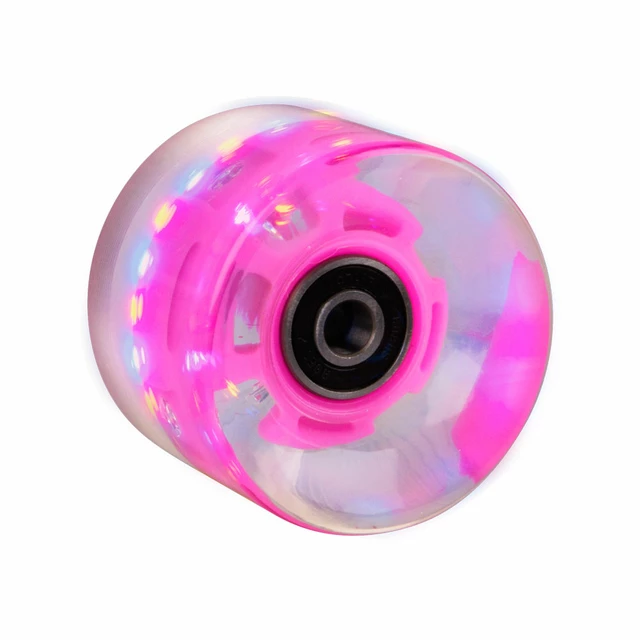 Light Up Penny Board Wheel 60*45mm + ABEC 7 Bearings - Purple