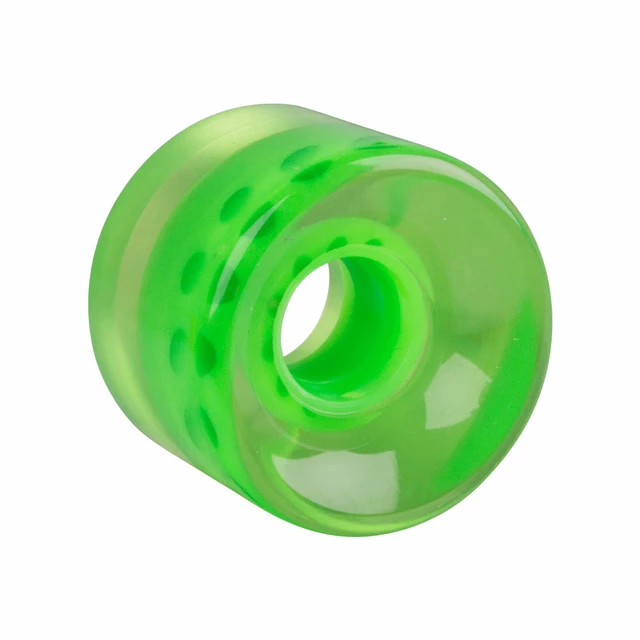 Průhledné kolečko na penny board 60*45 mm - černá - zelená