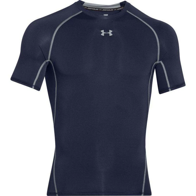 Men’s Compression T-Shirt Under Armour HG Armour SS - Tourmaline Teal - Midnight Navy