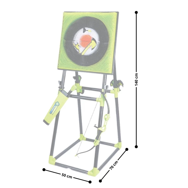 Zestaw gier dla dzieci 4w1 z tarczą łuk, rzutki, toporki, spinnery inSPORTline ADGS210