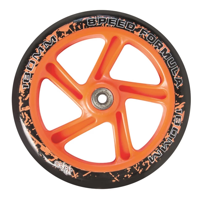 Zusammenklappbarer Tretroller Authentic NoRules 180 orange-schwarz