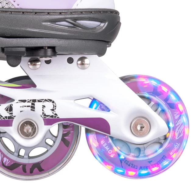 WORKER Perleta LED Inline-Skates mit leuchtenden Rollen