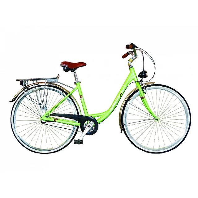 Das Damen-Stadt-Fahrrad Galaxy Juliet 28" Nexus - das Modell 2016 - grün