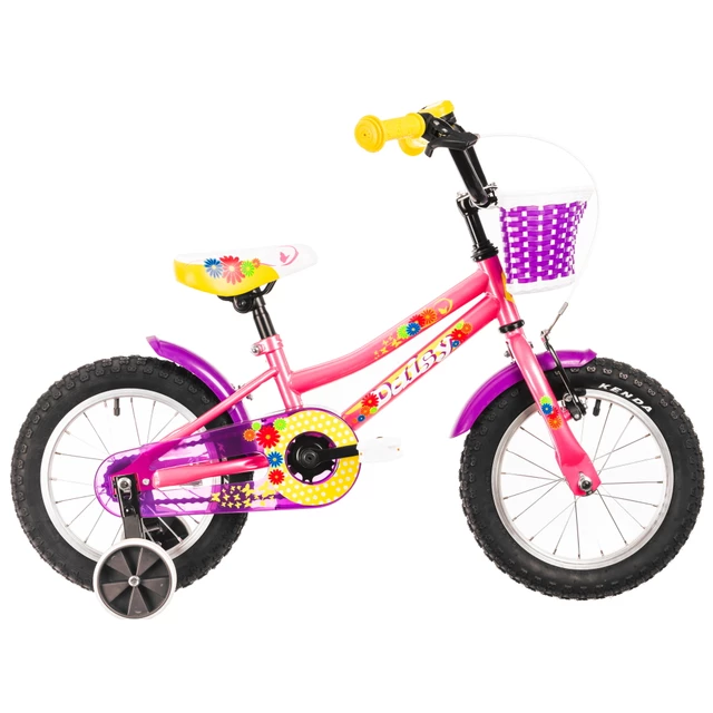 Gyerek kerékpár DHS Daisy 1402 14" - pink - pink