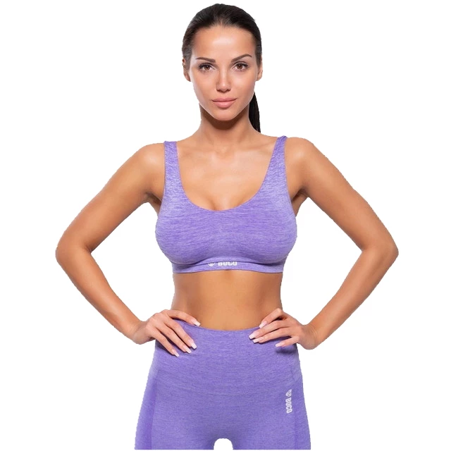 Boco Wear Violet Melange Damen Sport Top