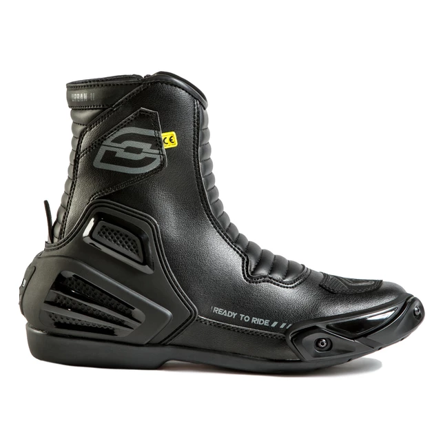 Motorcycle Shoes Ozone Urban II CE - Black - Black
