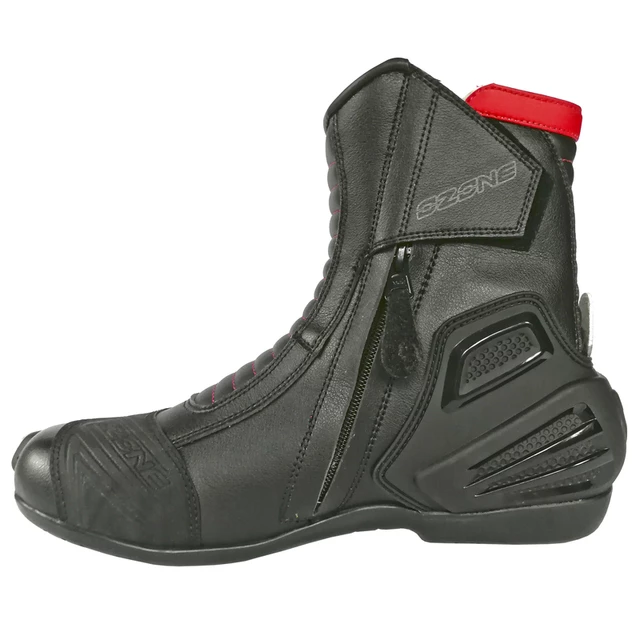 Motorcycle Shoes Ozone Urban II CE - White-Black-Red