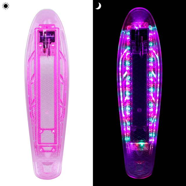 Svietiaca doska pre pennyboard WORKER Mirrama LED 22.5*6"