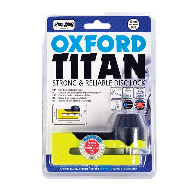 Tárcsafékzár Oxford Titan