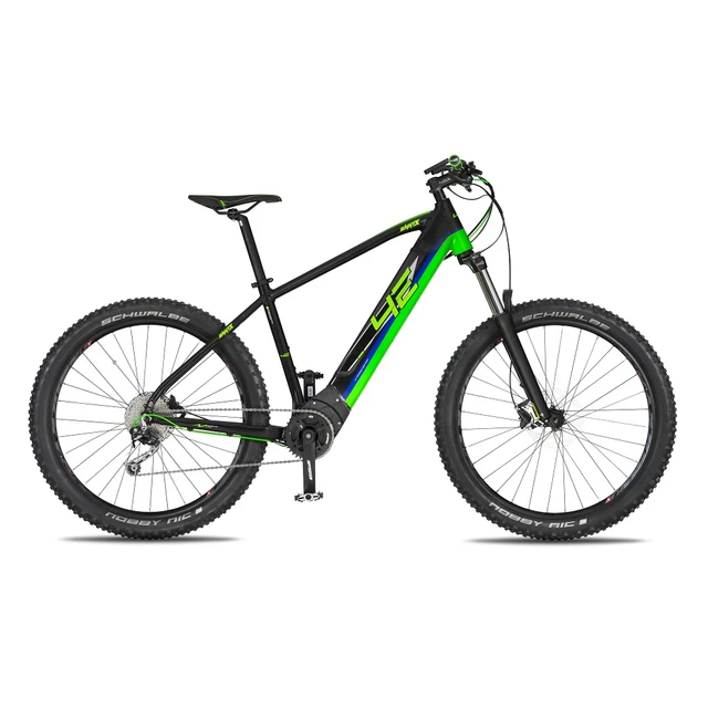 Hegyi elektromos kerékpár 4EVER Ennyx 3 27,5" - model 2019 - fekete-zöld
