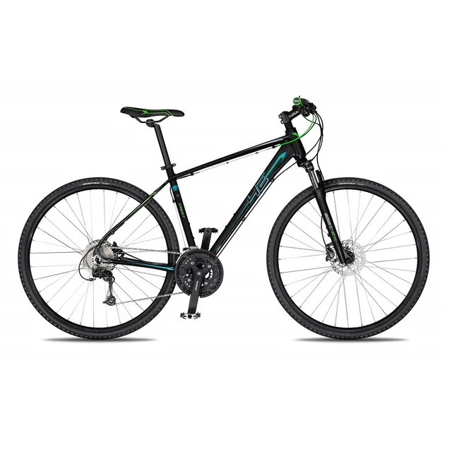 Pánsky crossový bicykel 4EVER Credit Disc 28'' - model 2018 - čierno-zelená