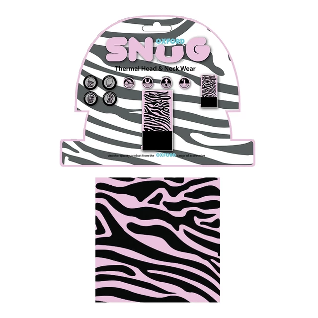 Universal Halswärmer Oxford Snug - schwarz - Pink Zebra