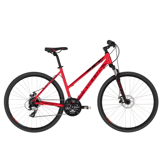 Női cross kerékpár KELLYS CLEA 70 28" - modell 2022 - piros