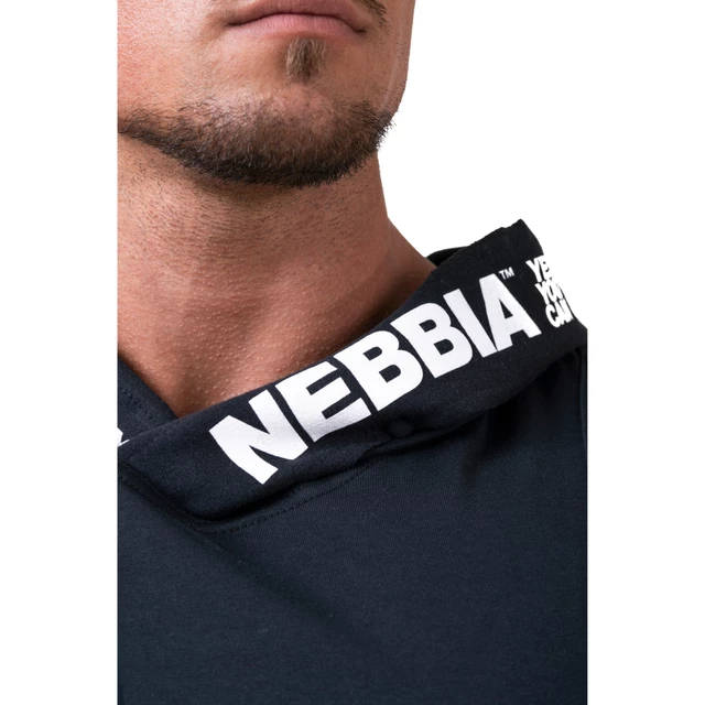 Koszulka męska bez rękawów z kapturem Nebbia No Excuses 173