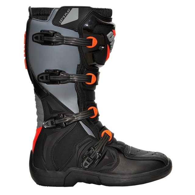 Motokrosové topánky iMX X-Two - čierno-šedo-oranžová - čierno-šedo-oranžová