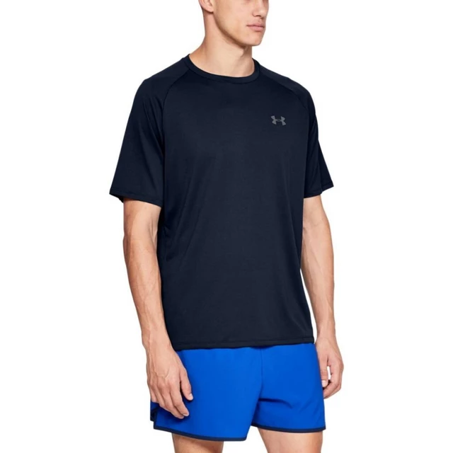 Men’s T-Shirt Under Armour Tech SS Tee 2.0 - Black/Graphite - Academy/Graphite