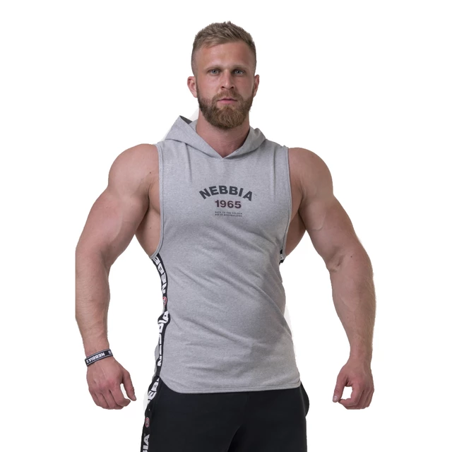 Hooded Tank Top Nebbia Legend Approved 191 - Black - Grey