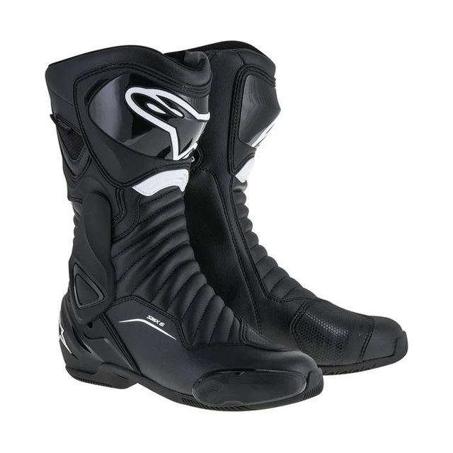 Women’s Motorcycle Boots Alpinestars S-MX 6 Drystar Black 2022 - Black - Black