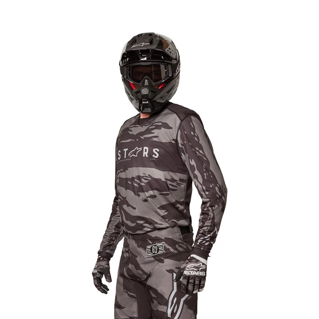 Motokrosové nohavice Alpinestars Racer Tactical čierná/šedá - inSPORTline