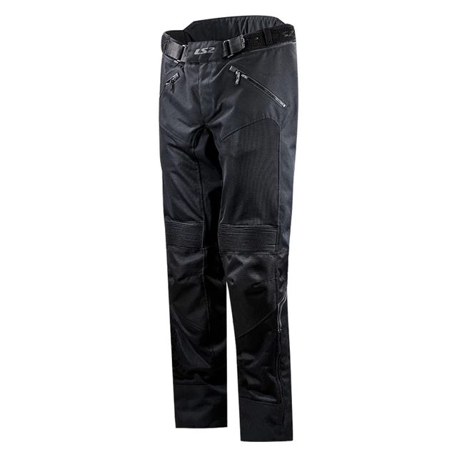 Men’s Motorcycle Pants LS2 Vento Black - Black - Black