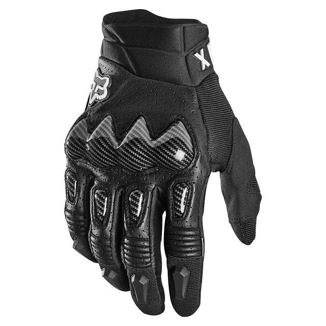 Motocross Gloves FOX Bomber Ce Black MX22 - Black - Black