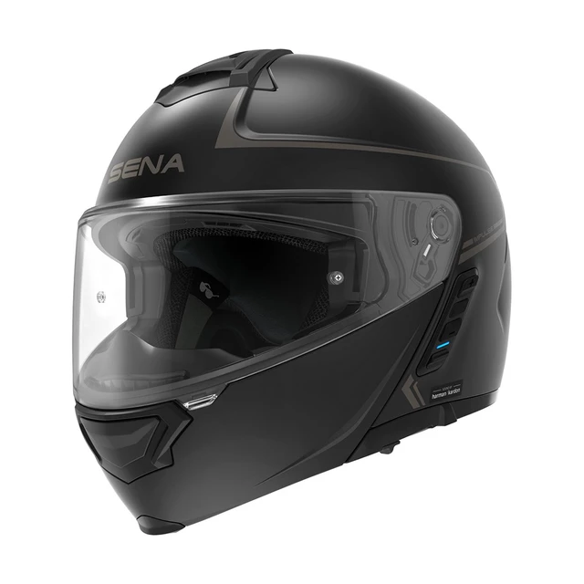 Motorcycle Helmet SENA Impulse w/ Integrated Mesh Headset Matte Black - Matte Black