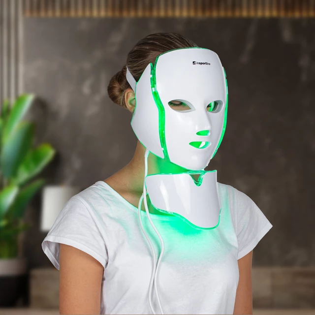 inSPORTline Hilman pflegende LED-Gesichts- und Nackenmaske