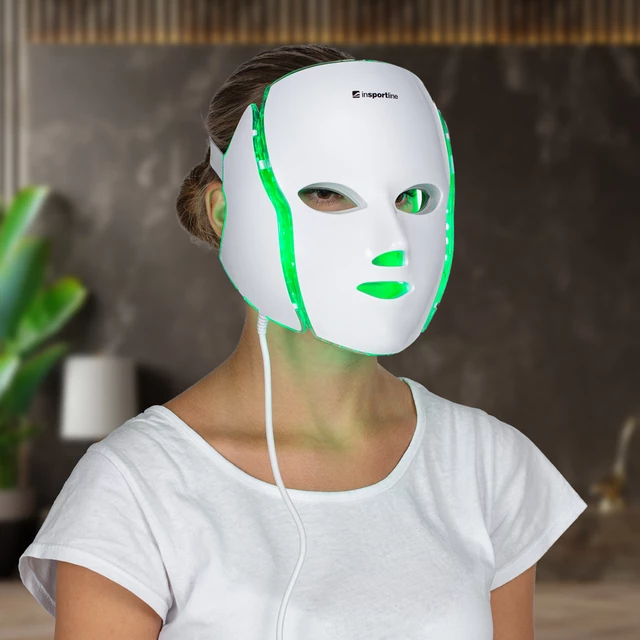 Ošetrujúca LED maska na tvár a krk inSPORTline Hilmana - inSPORTline