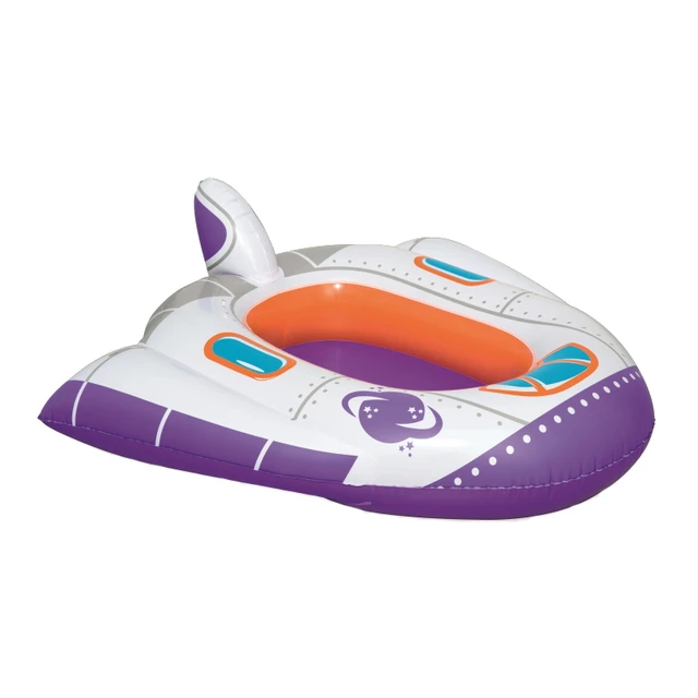 Children’s Inflatable Spaceship Ride-On Bestway Baby Boat - Blue-Red - Purple