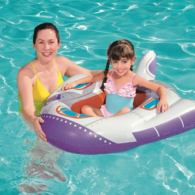 Children’s Inflatable Spaceship Ride-On Bestway Baby Boat - Purple