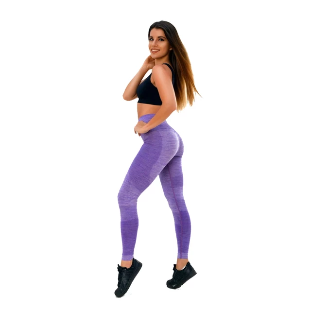 Női leggings Boco Wear Violet Melange Push Up - lila