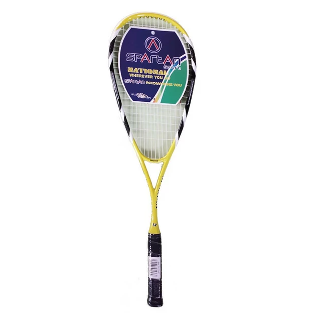 Squash Racket Spartan Titan-Power - Black-White - Yellow Black