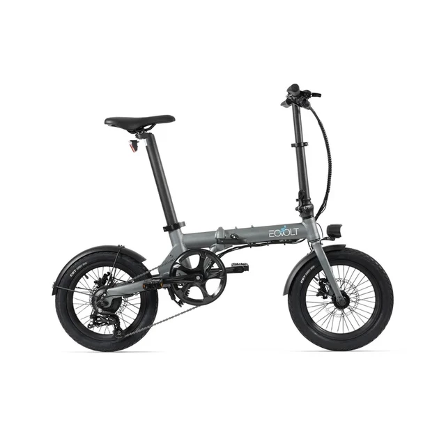 Skladací elektrobicykel EOVOLT City 4-Speed 16" - šedá - šedá