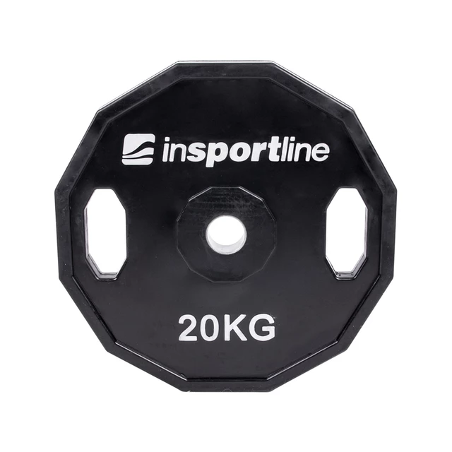 Rubber Coated Weight Plate inSPORTline Ruberton 20kg 30 mm